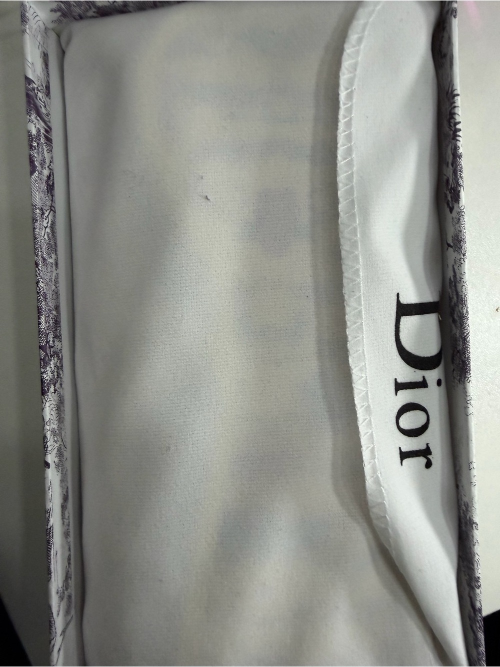 Dior Beige and Purple Toile Wallet - Picture 4 of 4